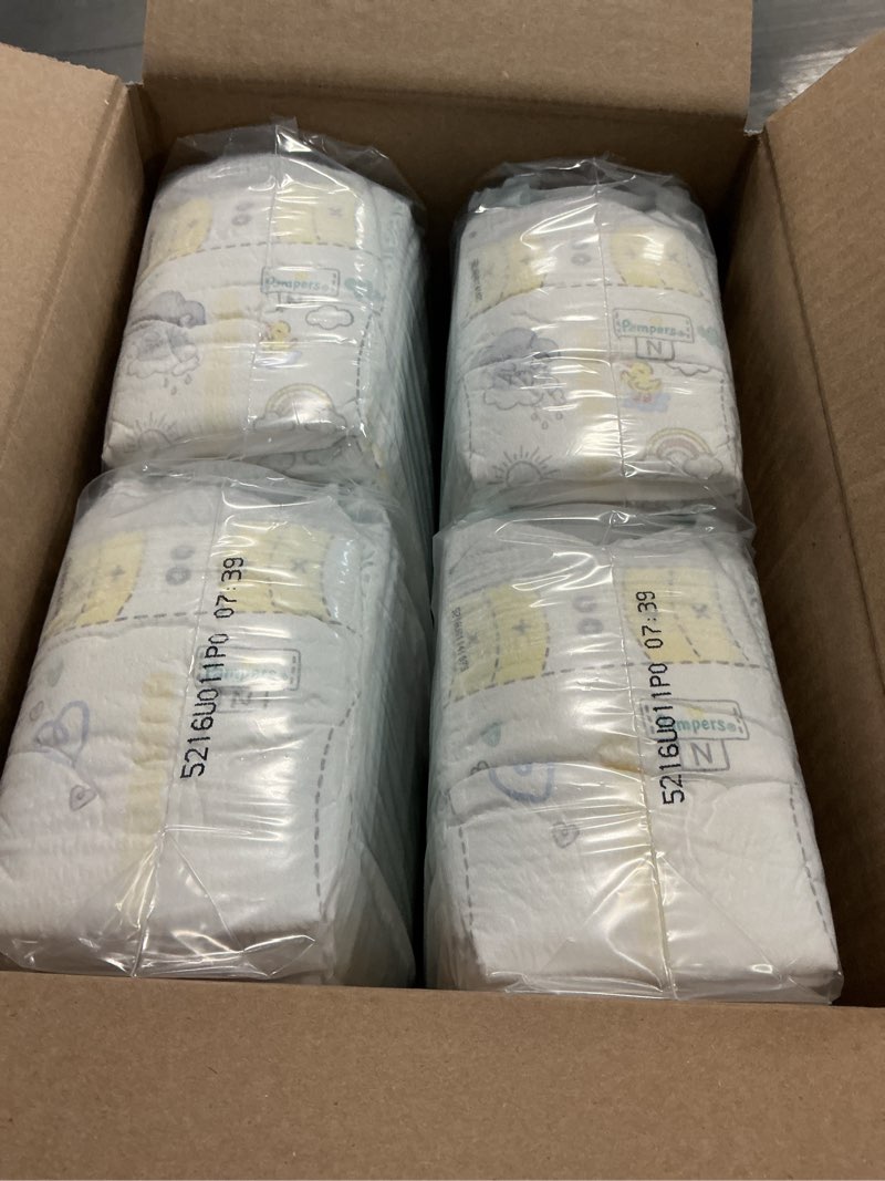 Condition photo showing New/Like New for Pampers Swaddlers Diapers, Size 0 (up to 10 lbs), 140 Count, Absorbent, Keeps Baby Dry and Comfortable, Skin Safe Disposable Baby Diaper (Packaging May Vary) Newborn 140