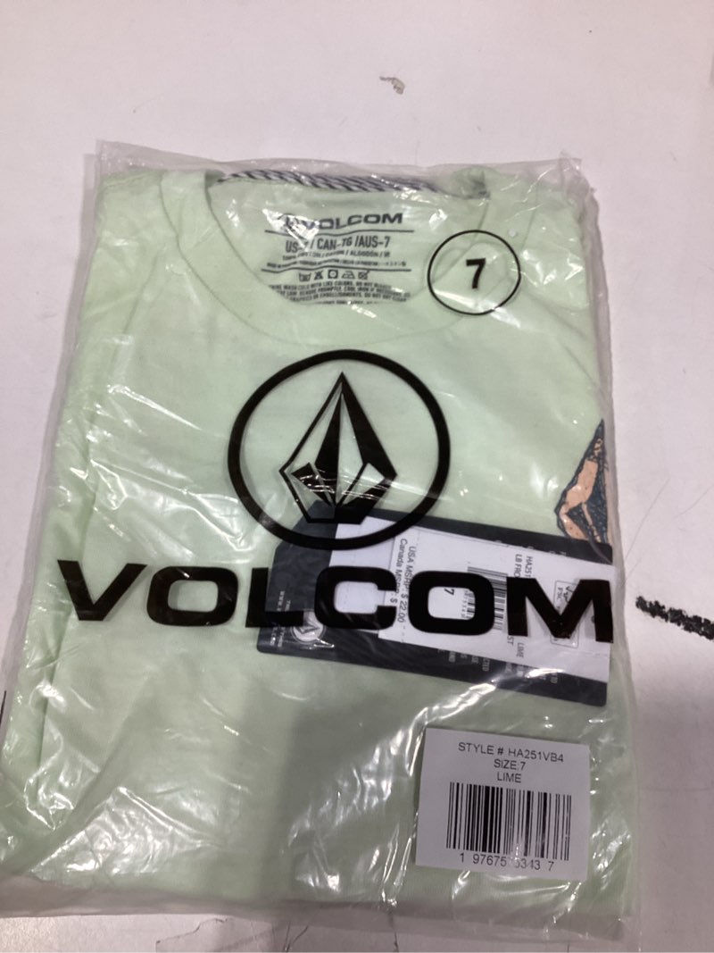 Volcom Toddler Boys Frothy Postcard Short Sleeve Tee, Lime