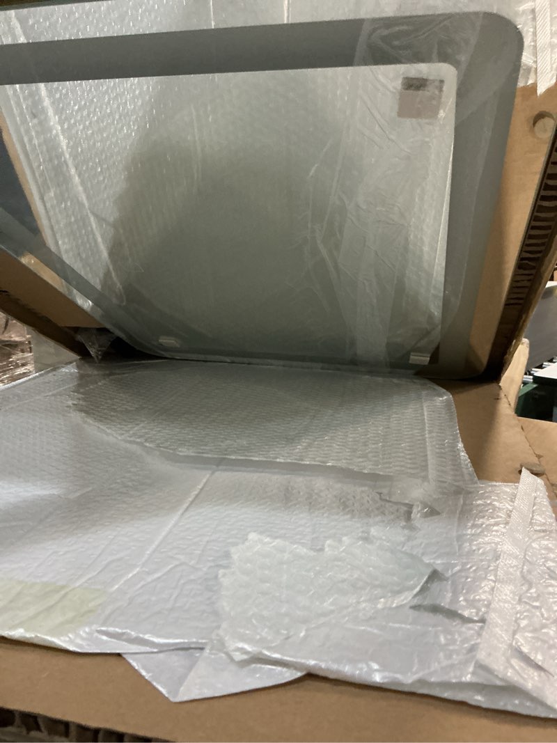 Condition photo showing Good Condition for fennio gold vanity mirror with lights 22"x19", led lighted makeup mirror, large makeup mirror, make up mirror with lighting,touch screen with 3-color lighting,dimmable,for vanity desk tabletop gold 22"l x 17"w