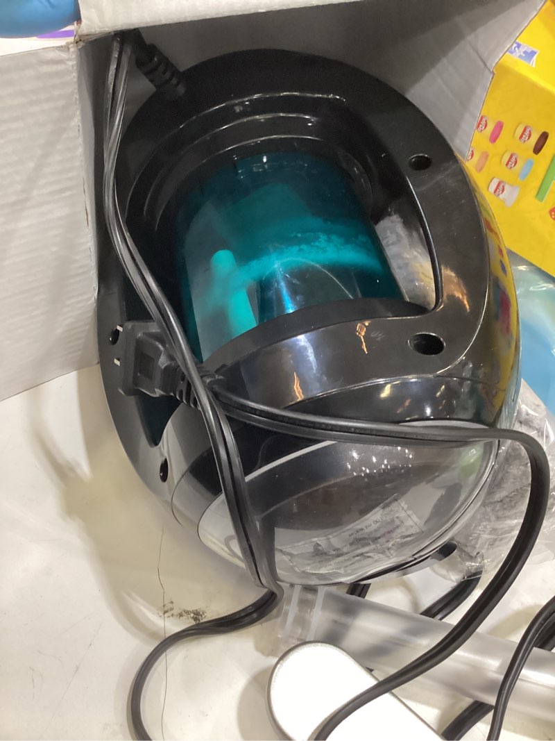 Condition photo showing As Is for facial steamer-nano ionic face steamer for facial deep cleaning, vaporizador steamer for esthetician, professional facial steamer for home facial spa. (black)