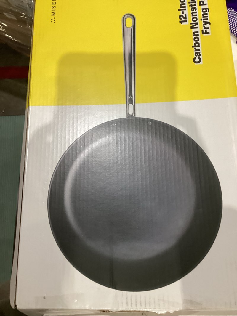 Condition photo showing New/Like New for Misen Carbon Nonstick™ Frying Pan – Carbon Steel Pan, Naturally Nonstick No-Coating Surface, Ultra-Durable & Oven-Safe, Induction & Gas Compatible - 12 Inch
