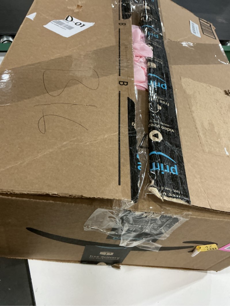 Condition photo showing Good Condition for ANGIYUIN 5 Pieces Pink Comforter Set Queen Size Ruffled Bedding Sets Farmhouse Bed Comforter Set with Ruffle Design Solid Color Fluffy Bed in A Bag for Women(Pink Queen) Pink Queen(5Pcs)