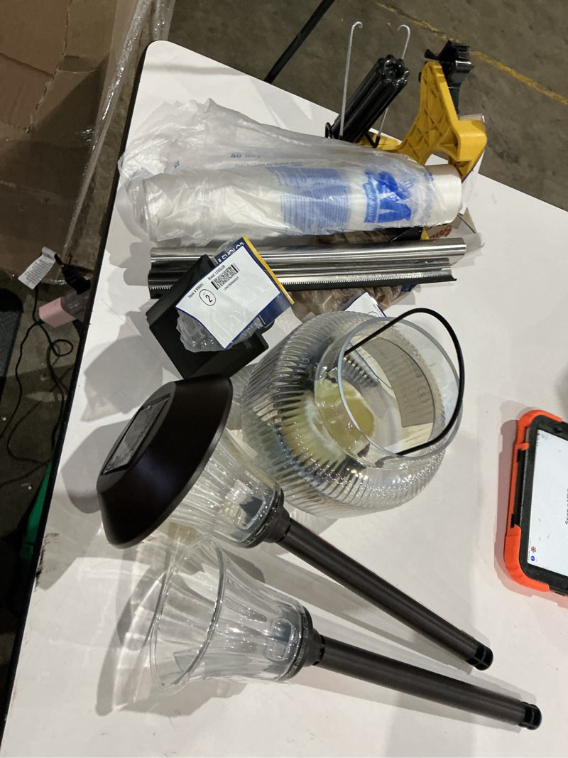 Condition photo showing As Is for assorted home improvement lot (small tools, screw, home accessories, e