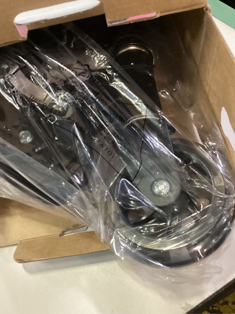 Condition photo showing New/Like New for jetson jupiter kids 2-wheel light-up kick scooter, led lights on handlebar, stem, wheels & deck, adjustable handlebar, rear brake, easy-folding mechanism, ages 5+ jupiter black