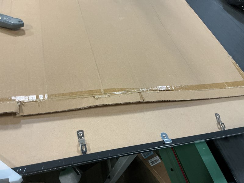 Condition photo showing Good Condition for upsimples 24x30 puzzle frame, display pictures 18x24 with mat or 24 x 30 without, wall hanging poster frames, black, 1 pack black 24x30
