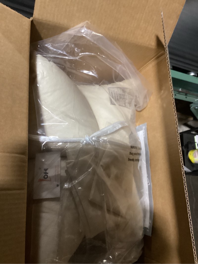 Condition photo showing Good Condition for LOFE Organic Pillow with Pillowcase - 20x26 Youth Pillow with 100% Organic Cotton Shell, Adjustable Loft Organic Standard Plilow, Machine Washable, Soft, Perfect for Youth&Adults Off White 20x26in (1 pack)