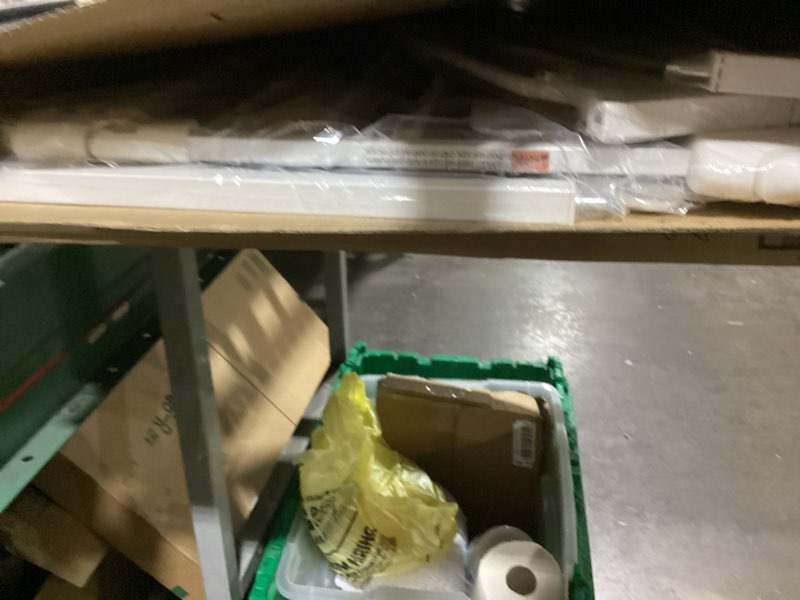 Condition photo showing New/Like New for allaibb extra wide pressure mounted baby gate walk through child kids safety toddler tension white long large pet dog gates with extension for doorways kitchen (52.76-62.2"/134-158cm, white) white 52.76-62.2"/134-158cm