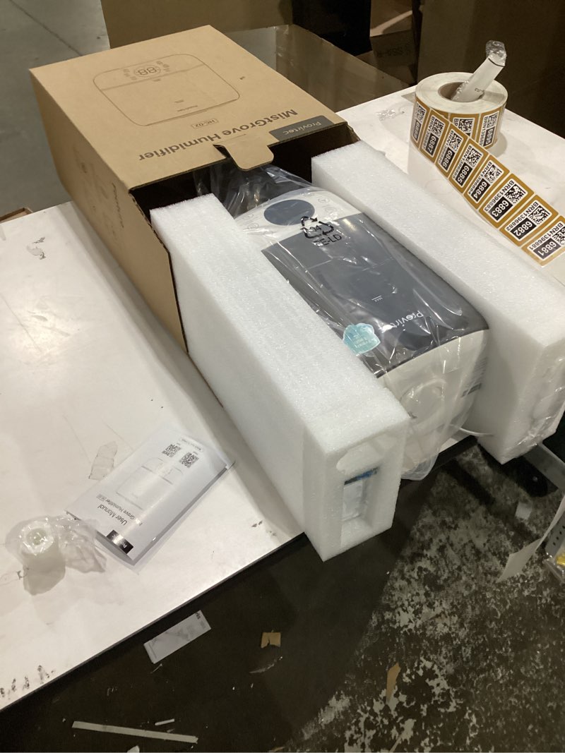 Condition photo showing Good Condition for provirtec 6l self-cleaning humidifier for large room, cleancare warm & cool mist, no-leak design & top fill, 60 hour runtime, quiet ultrasonic auto mode with remote control for bedroom & home