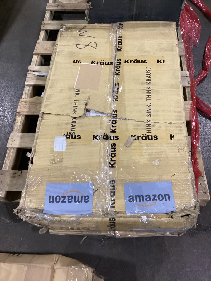 Condition photo showing Good Condition for kraus khu100-32 standart pro 16 gauge undermount single bowl stainless steel kitchen sink, 32 inch single bowl 32 inch