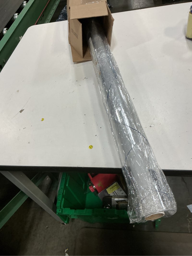 Condition photo showing Good Condition for lovepads round clear table cover protector 42 inch, 2mm thick table protector for dining room, waterproof plastic cover pvc vinyl tablecloth, circle tabletop protective pad for furnture surface 42" (round) clear 2mm