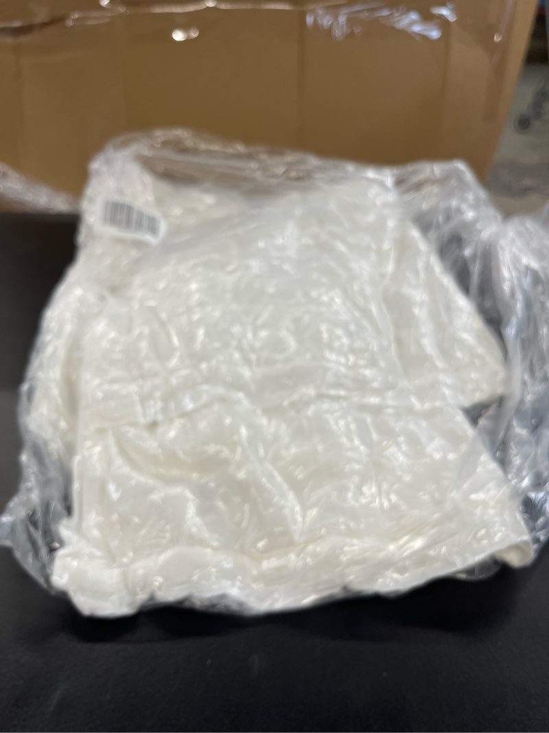 Condition photo showing Good Condition for european linen dream quilted sham set, standard, white