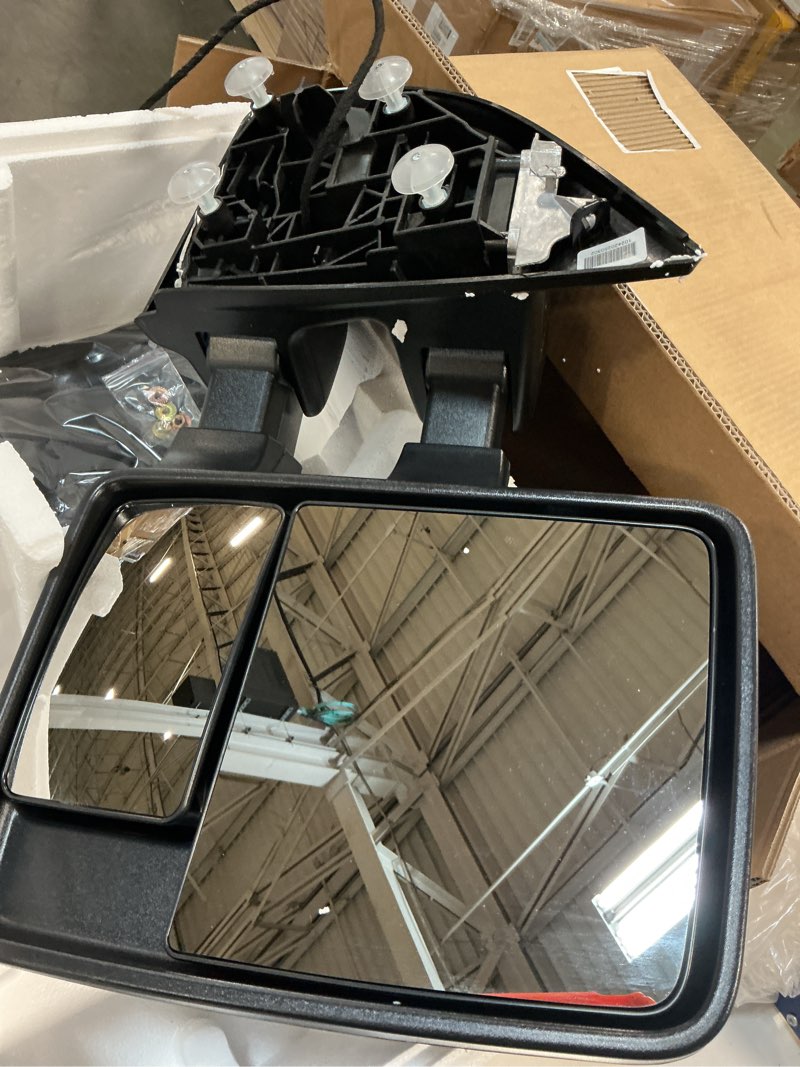 Condition photo showing Good Condition for ECCPP Towing Mirror Right Passenger Side Mirror with Manual Operation Turn Signal Convex Glass Manua