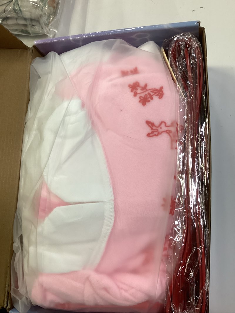 Condition photo showing New/Like New for Christmas Elves Costume For Women,Elves costume adult Women Christmas Cosplay Costume Full Set Pink Small