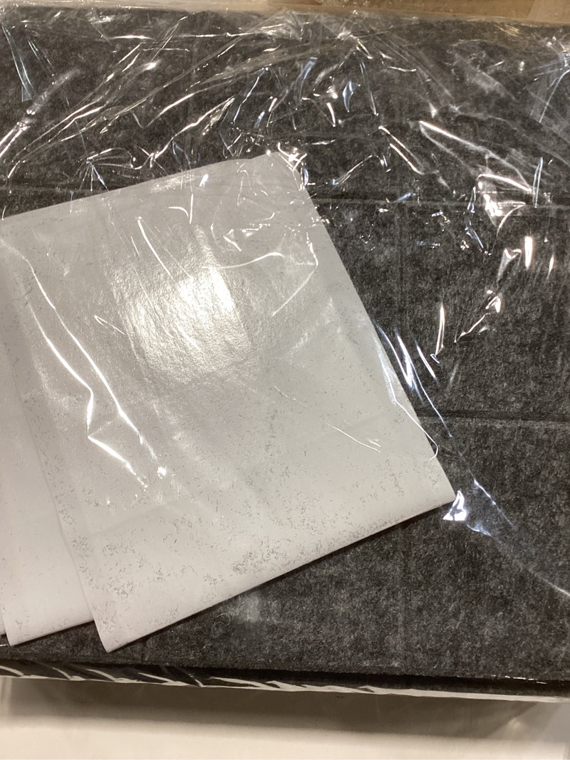 12 Pack Large Cork Board for Walls, 48" X 36" Felt Bulletin Board Tiles with 48 Safe Removable Adhes