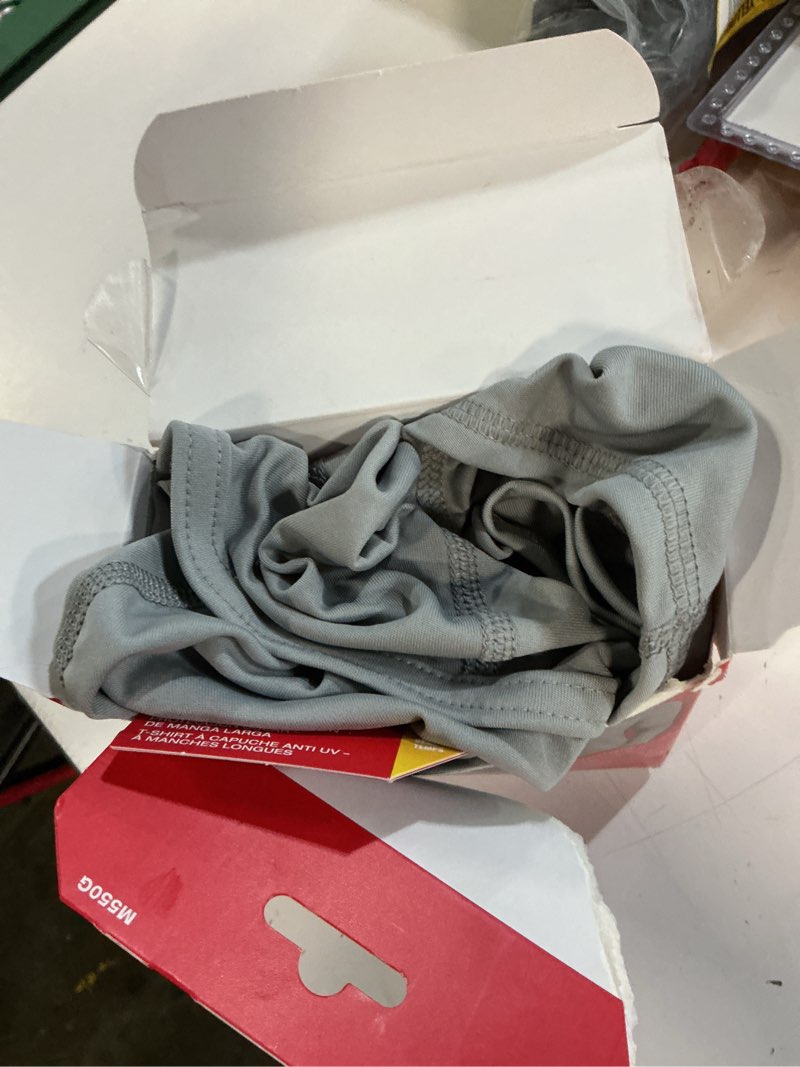 Condition photo showing Good Condition for milwaukee workskin l long sleeve men's hooded gray hooded sweatshirt large