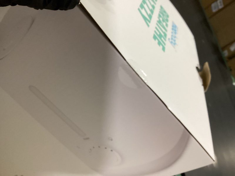 Condition photo showing New/Like New for frida baby 3-in-1 xl top fill humidifier for bedroom, cold & flu relief, 6l tank cool mist humidifier + diffuser for large rooms, mold resistant, nightlight, auto-off, quiet, essential oil diffuser 1.6 gallon tank