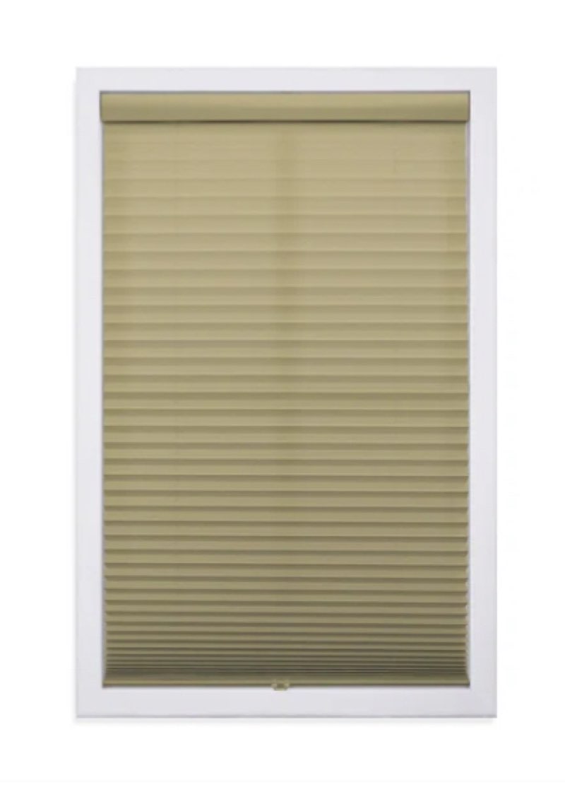 1 inch Cordless Semi-Sheer Light Filtering Pleated Shade 20.5” x 48”