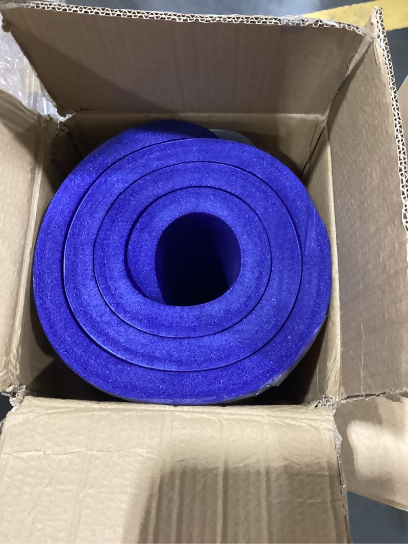 Condition photo showing Good Condition for cap barbell 1-inch high density exercise yoga mat with strap | multiple colors blue