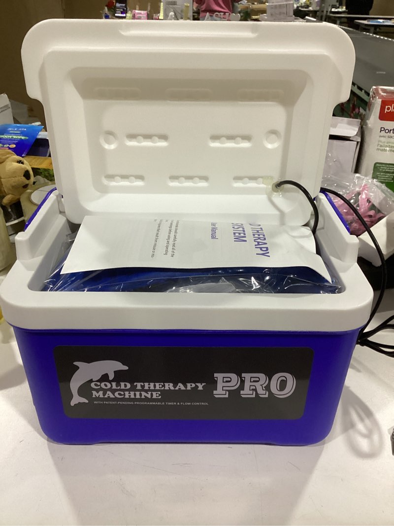 Condition photo showing New/Like New for Cold Therapy Machine with Universal Pad for Hip, Back, and Knee After Surgery Recovery, Ice Machine System with Programmable Timer Remote Control, Large Reusable Pad for Hip Bursitis, Hip Flexor Pain.