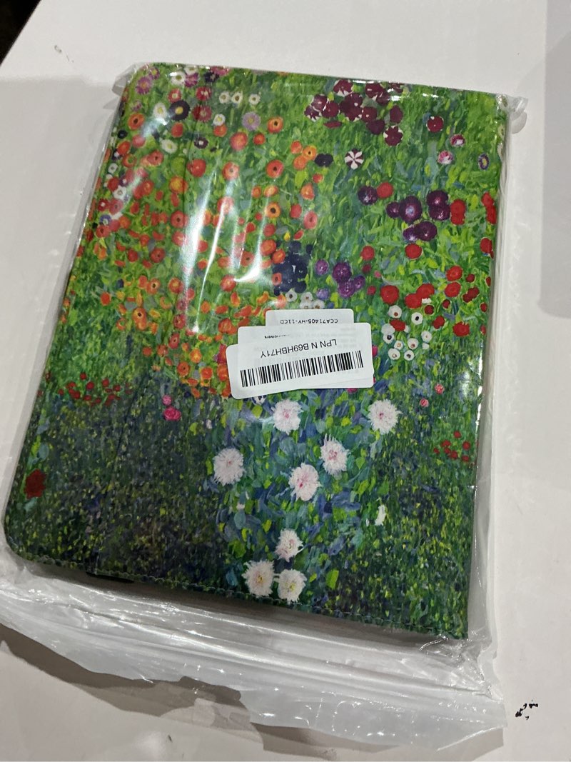 Condition photo showing Good Condition for vimorco for ipad pro 11-inch case m5/m4 2025/2024 flower, for ipad pro case 11 inch m5/m4 pencil holder/hand strap/pocket/screen protection band,adjustable angle,auto sleep/wake, floral flowers garden for ipad pro 11-inch (m4) flower garden
