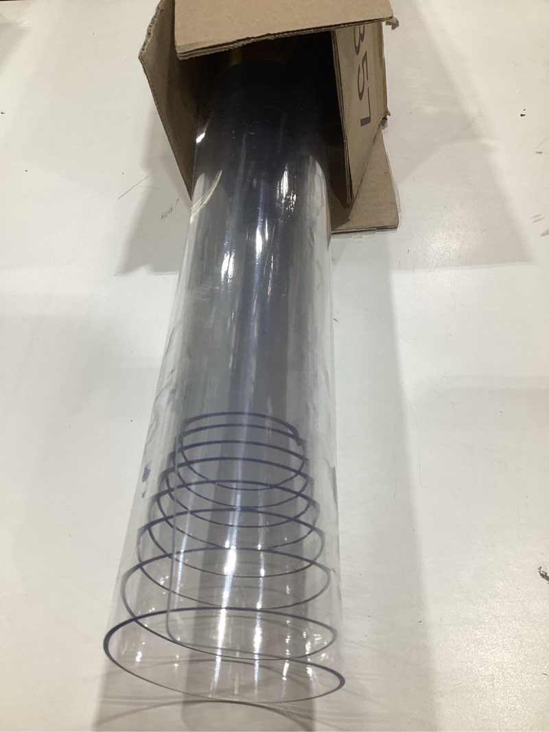 Condition photo showing As Is for eisdroma 12 x 24 inch clear table cover protector, 2mm thick clear desk mat, plastic table cover, vinyl table protector, desk mats on top of desks clear 2mm 12" x 24"