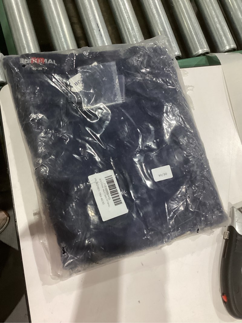 Condition photo showing New/Like New for BOCOMAL Men's FR Cargo Pants Flame Resistant Pants Midweight 7.5oz (7 Pockets) Multi-Pockets FR Pants 38W x 30L Navy