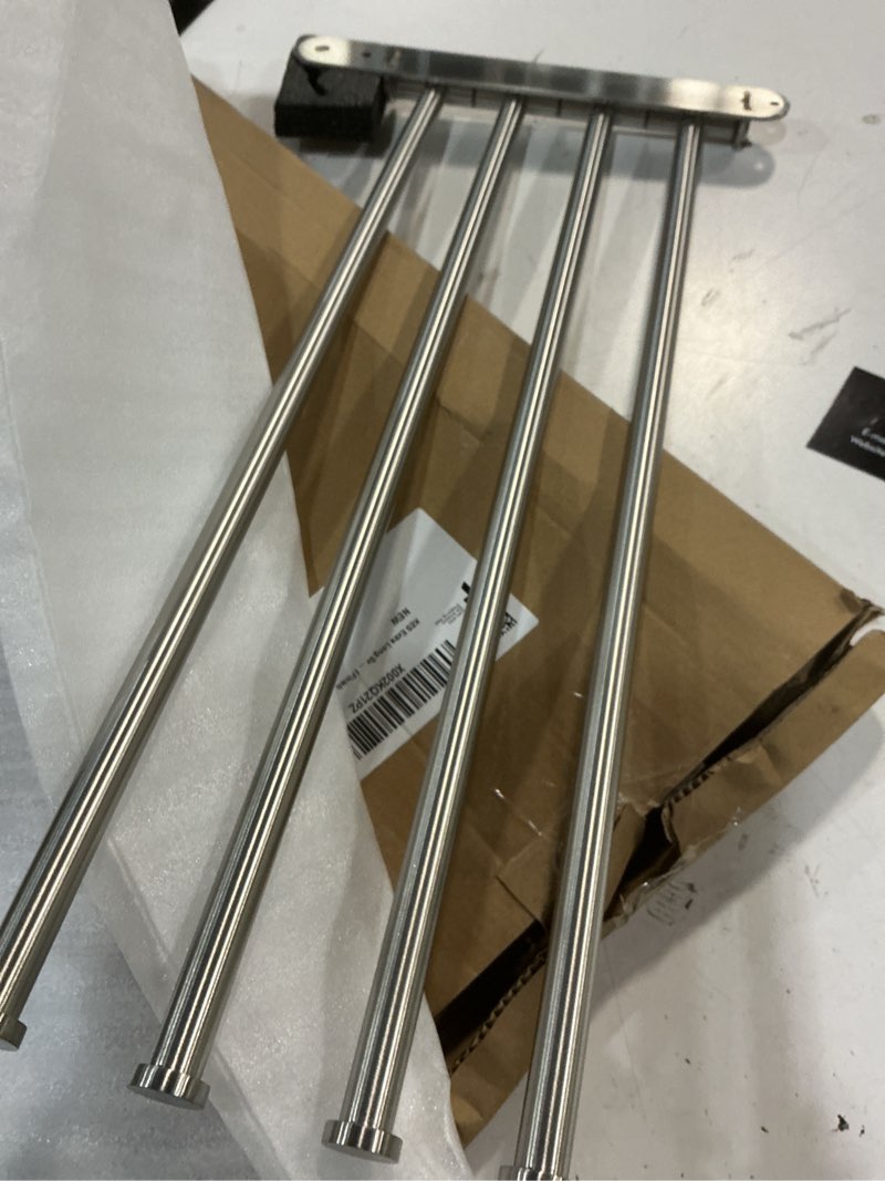 Condition photo showing Good Condition for kes extra long swivel towel bar 19.5" 4-arm, swing out towel rack for bathroom wall, hand towel holder for multiple towels, sus304 stainless steel brushed finish, a2103s4l50-2 brushed finish 19.5-inch (4 bars)