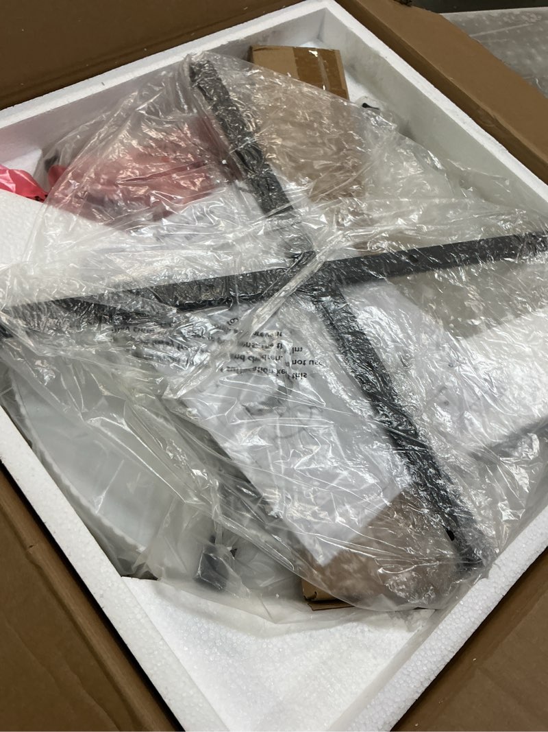 Condition photo showing Good Condition for OIOG Round End Table with Drawer, Modern 2 Tier NightStand with Shelf, Small Side Table with Sintered Stone Tabletop for Living Room, Bedroom, Dorm, and Office, Marbling Natural Stone/White