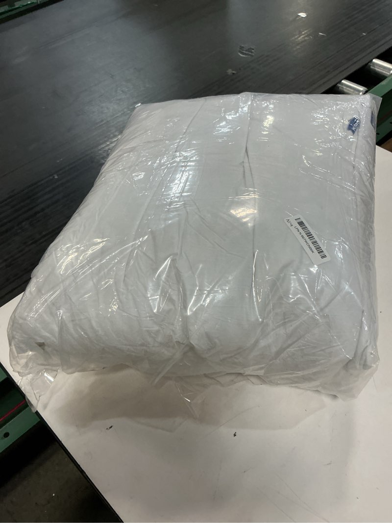 Condition photo showing Good Condition for miulee 24x24 euro pillow inserts, set of 2 down feather throw pillows for couch sofa bed, decorative fluffy throw pillow inserts cotton fabric,white 2 24x24 inch