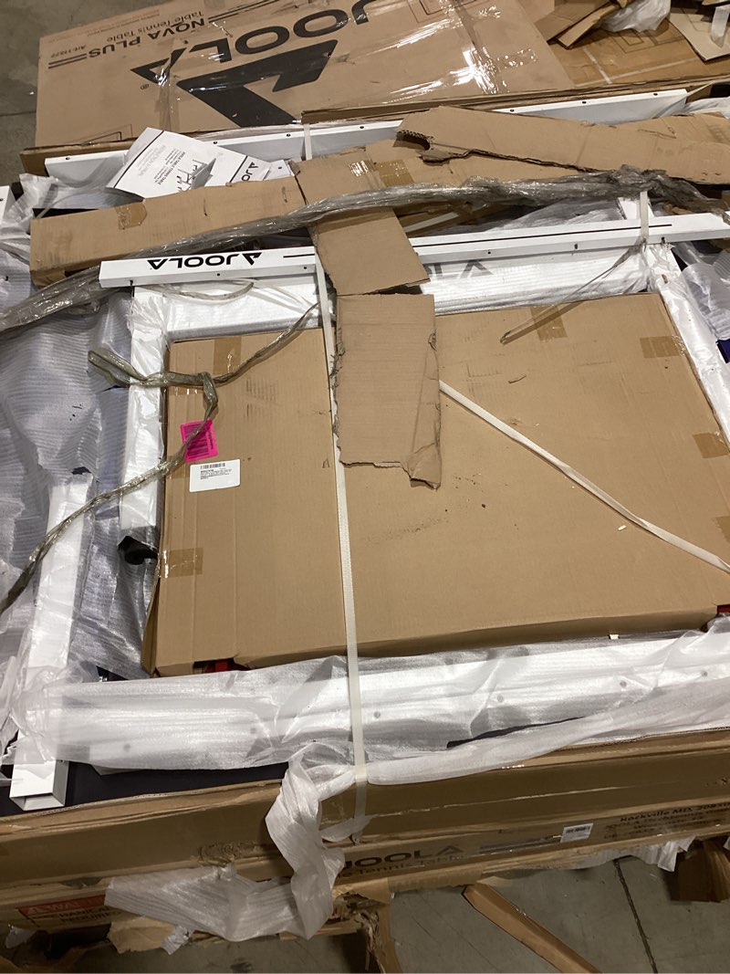 Condition photo showing As Is for JOOLA Inside Professional MDF Indoor Ping Pong Table with Quick Clamp Table Tennis Net and Post Set - 10 Minute Easy Assembly - Tournament Quality - Foldable with Single Player Playback Mode 18mm