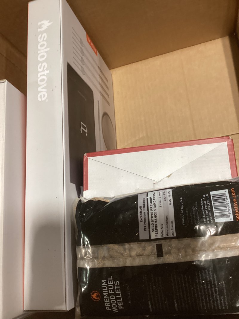 Condition photo showing New/Like New for Solo Stove Mesa XL Mulberry Bundle | Tabletop Fire Pit with Stand, Heat Deflector, Accessory Pack & 1lb Wood Pellets | Portable Smokeless Outdoor Firepit for Patio, Camping & Backyard Mesa XL Bundle Mulberry/Silver