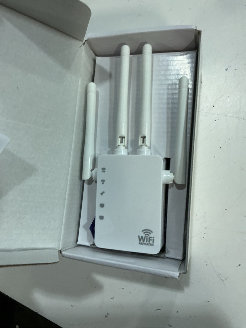 Condition photo showing Good Condition for 2026 wifi extender signal booster for home, 10x faster new wireless long range amplifier, covers up to 13888 sq.ft, wifi repeater with ethernet port & easymesh, easy setup
