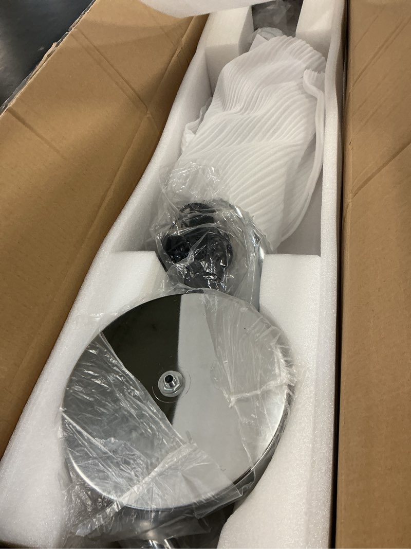 Condition photo showing Good Condition for Spiral LED Floor Lamp for Living Room,40W Modern Floor Lamps with Remote Control, 3 Colors Stepless Dimmable Floor Standing Lamp Reading Corner Floor Tall Lamp for Bedroom Office - Chrome Silver-S