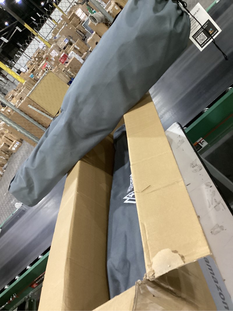 Condition photo showing New/Like New for 2 Pack Camping Chairs Oversized Padded Camping Chair Heavy-Duty Foldable Camping Chairs with Cup Holder and Cooler Bag Portable Lawn Chair for Sports Outdoors-Support 450LBS, Grey Grey Twin Pack