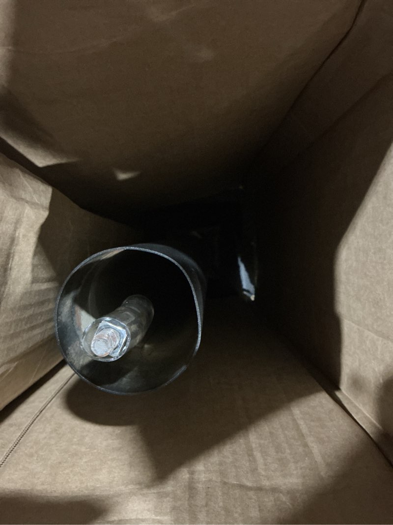 Condition photo showing As Is for Flash Furniture Beverly 18" Round Restaurant Table Base with 3" Diameter Table Height Column, Commercial Cast Iron Restaurant Round Table Base, Black Solid