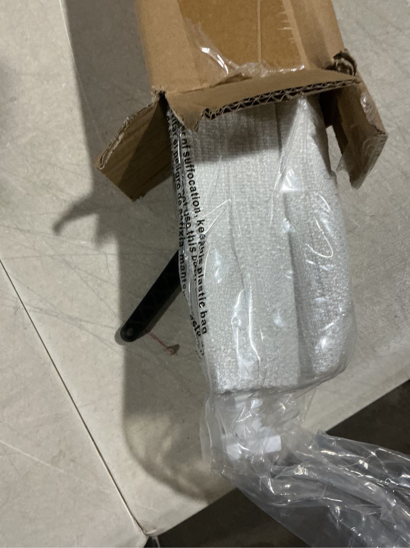 Condition photo showing As Is for no tools no drill cordless roman shades for indoor windows 100% blackout, for window size 32" w × 48" h white white 32" w × 48" h