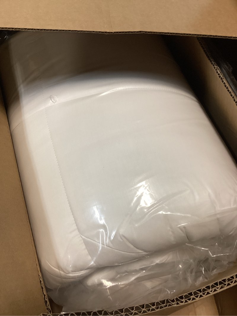 Condition photo showing Good Condition for kub twin cotton mattress topper, breathable pillow top with 8-21 inch deep pocket, 3d snow down alternative fill, fluffy college dorm mattress pad cover (pink, 39 * 75inch) pink twin