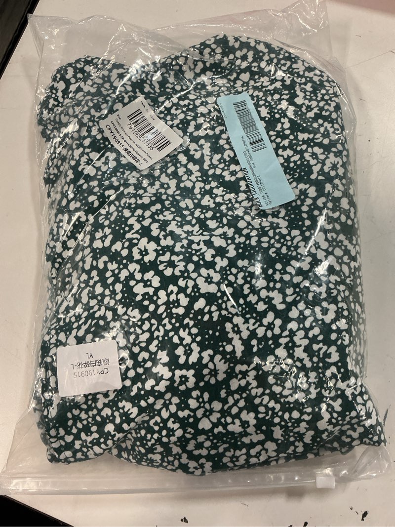 Condition photo showing New/Like New for (size l) cueply women s flowy long maxi skirt pleated elastic high waist drawstring tiered skirts with pockets