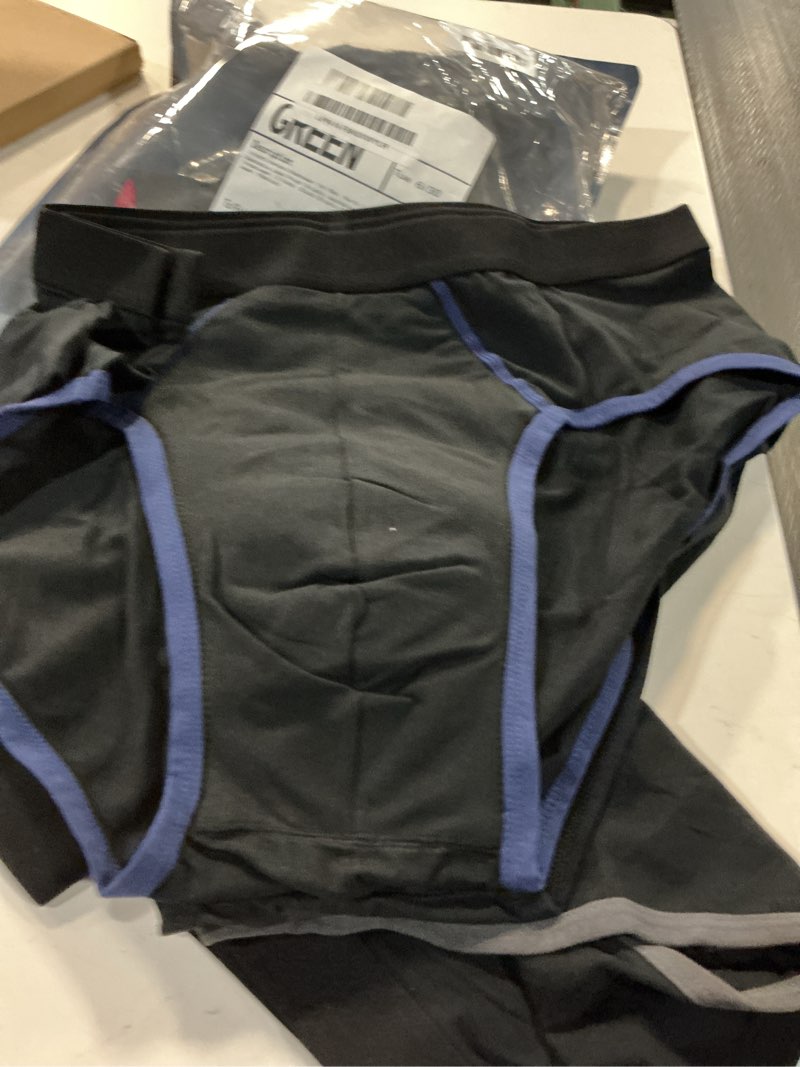 Condition photo showing Good Condition for incontinence underwear for men, men’s incontinence underwear washable | leak proof briefs, washable reusable bladder control underwear, 5 pack, black briefs for light bladder leaks, daily wear (m) medium