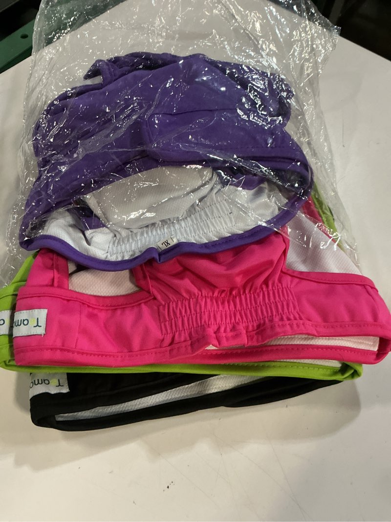 Condition photo showing Good Condition for (Size:XL)Teamoy 4pcs Washable Female Dog Diapers, Reusable Doggie Diaper Wraps for Female Dogs, Super-Absorbent and Comfortable, XL XL (Pack of 4) Black+ Purple+ Green+ Rose Red (4pcs)