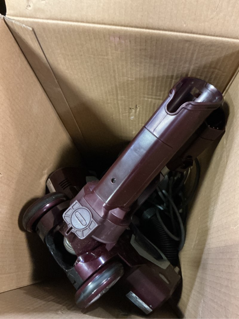 Condition photo showing As Is for shark nv752 rotator powered lift-away truepet upright vacuum with hepa filter, large dust cup capacity, led headlights, upholstery tool, perfect pet power brush & crevice tool, bordeaux