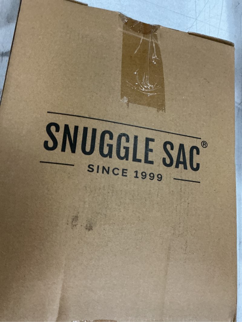 Condition photo showing New/Like New for snuggle sac navy throw blanket for couch, oversized throw xl super soft warm blankets cozy knit fuzzy lightweight throws for sofa, bed, living room, heather navy, 50x70 inches heather navy throw-xl(50"x 70")