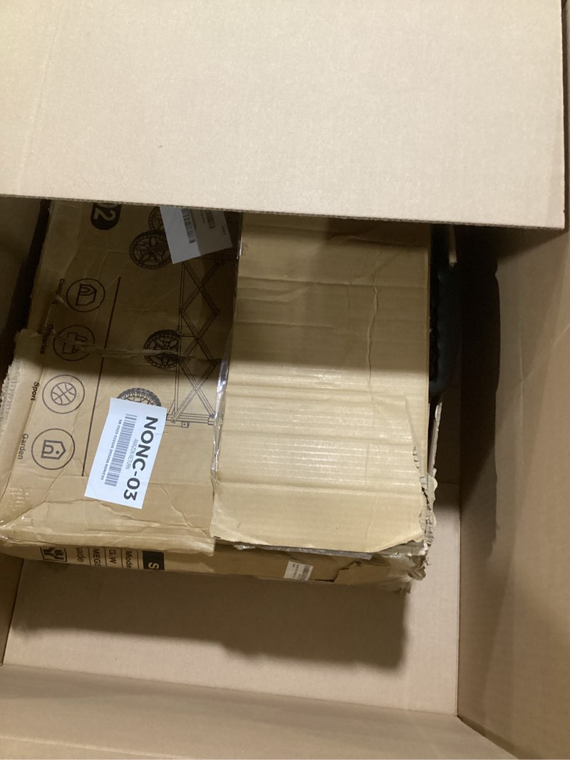 Condition photo showing New/Like New for Navatiee 140L Wagon Cart Foldable, Large Capacity Collapsible Wagon with Smallest Folding Design, Utility Grocery Cart for Camping Shopping Sports, Black