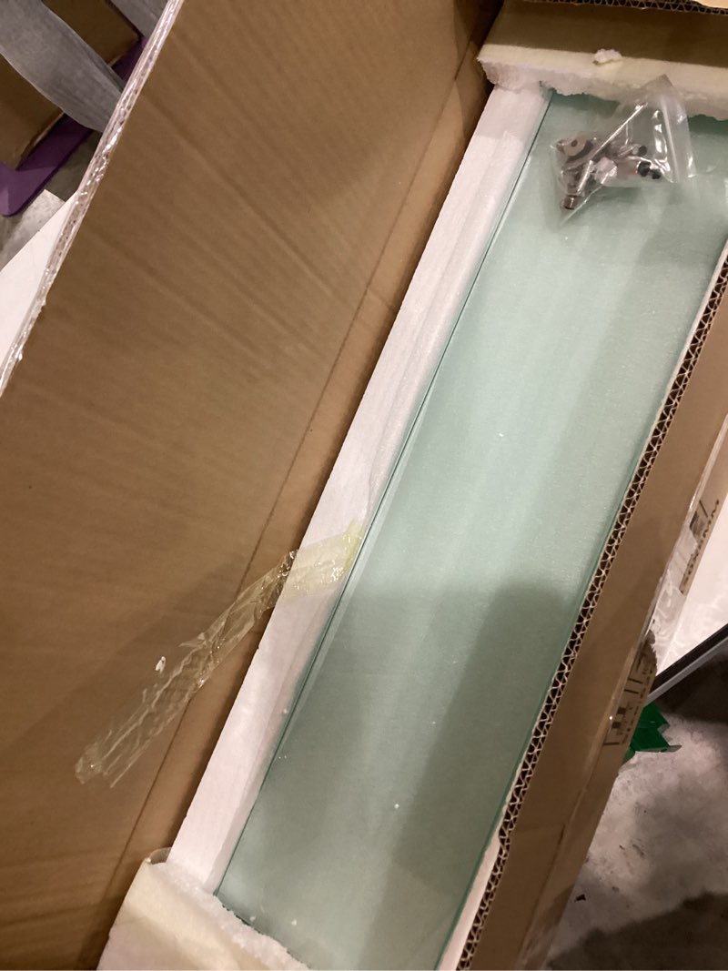 Condition photo showing Good Condition for item similar// skyflame 24 x 24 inches square fire pit glass wind guard replacement for outdoor