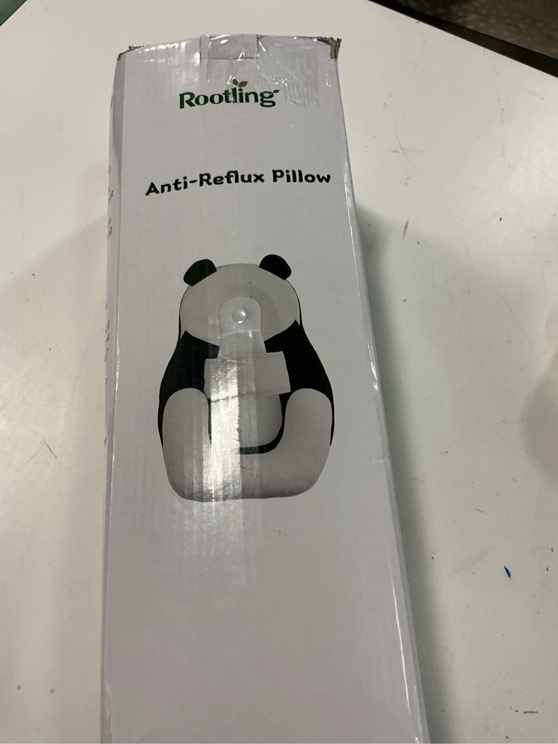 Condition photo showing New/Like New for baby feeding pillow, anti overflow feeding pillow for reducing spit-up, safety nursing pillow, baby lounger reflux wedge breastfeeding, removable top and bottom (black, small)