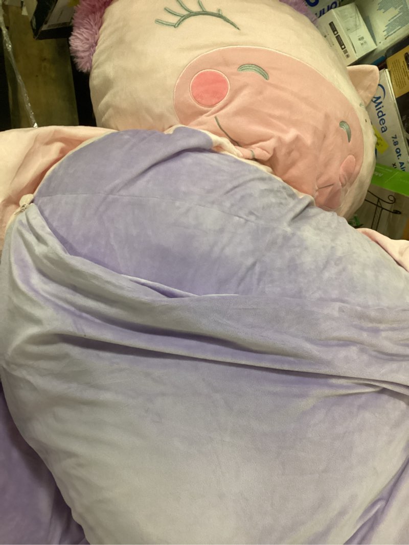 Condition photo showing As Is for 21bv0514 kids big floor cushion, 50" x 73", unicorn