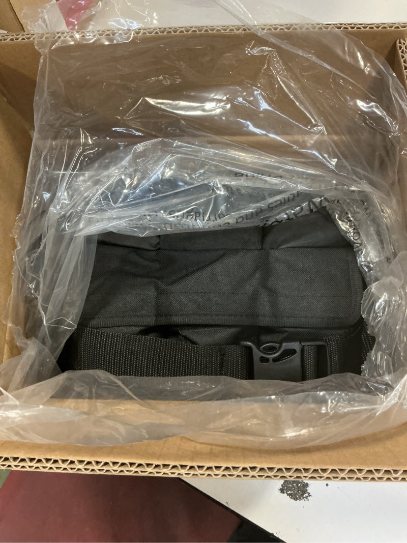 Condition photo showing Good Condition for Adjustable Weighted Vest for Women, Customizable 0-18 lbs Strength Training Vest with 10 Removable Sandbag, Breathable Design, Reflective Safety Strips for Running, Hiking, and Fitness 0-18 lb Black