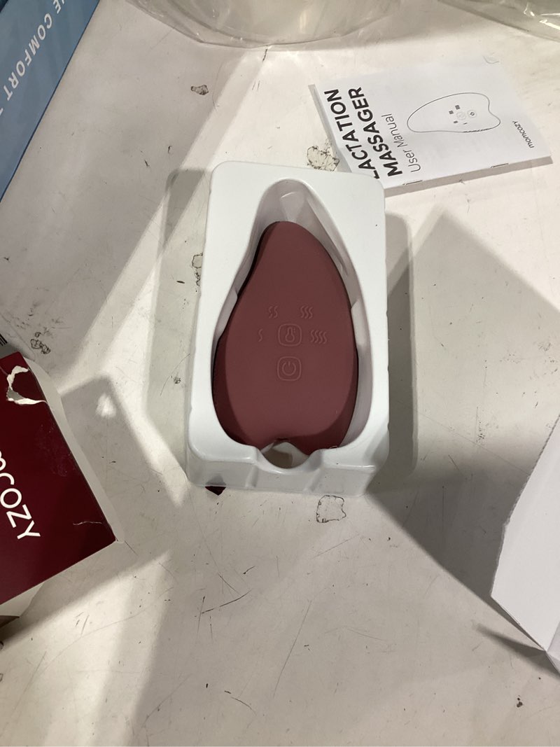 Condition photo showing Good Condition for momcozy a1pro lactation massager, deep vibration & rapid heating for clog relief & efficient pumping, breastfeeding essentials with memory function & fast charging, for postpartum mom regular-a1pro-1 red