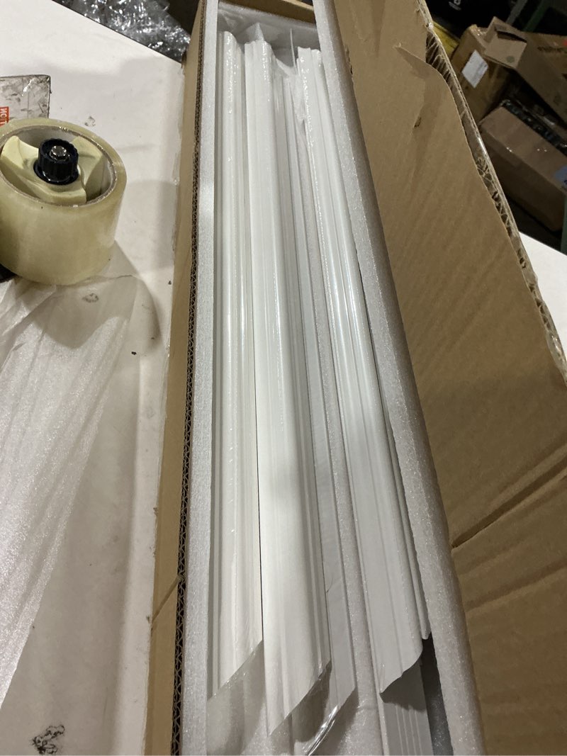 Condition photo showing New/Like New for (Similar to stock photo) Art3d Premade Bilinear Frame Accent Molding Set, Pre-Cut Decorative Wainscoting Panel for Home Décor, Ready-to-Assemble Glue-On Wall Trim for Living Room Bedroom Corridor, 6 Separate Bilinear Frame White - Style 1