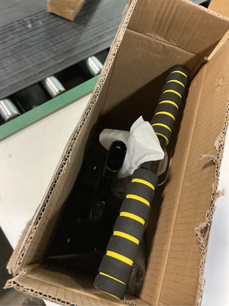 Condition photo showing Good Condition for lawn aerator, automatic dirt and leaf clean design, reinforced plastic shell, heavy duty manual lawn aerator tool with 15 iron spikes, height adjustable aerator for lawn(armor black)